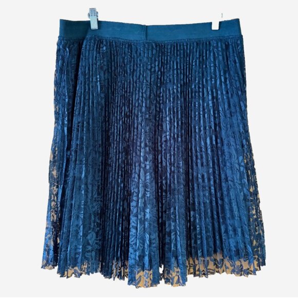 Lane Bryant Black Sheer Lace Midi Skirt Women’s 18/20 Lined Elastic Waist NWOT - Picture 5 of 6